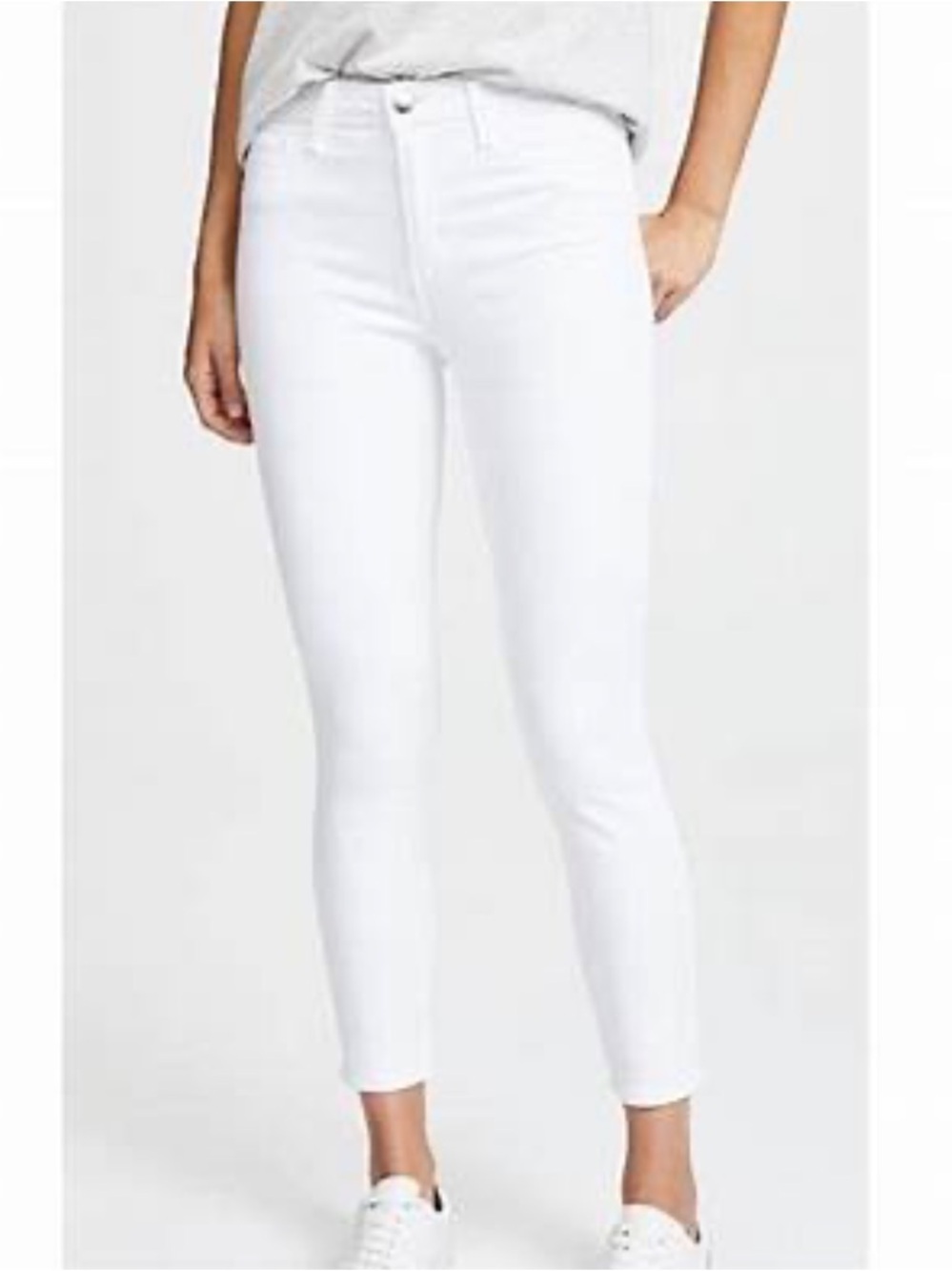 Lagence Margo high rise white cropped jeans 28